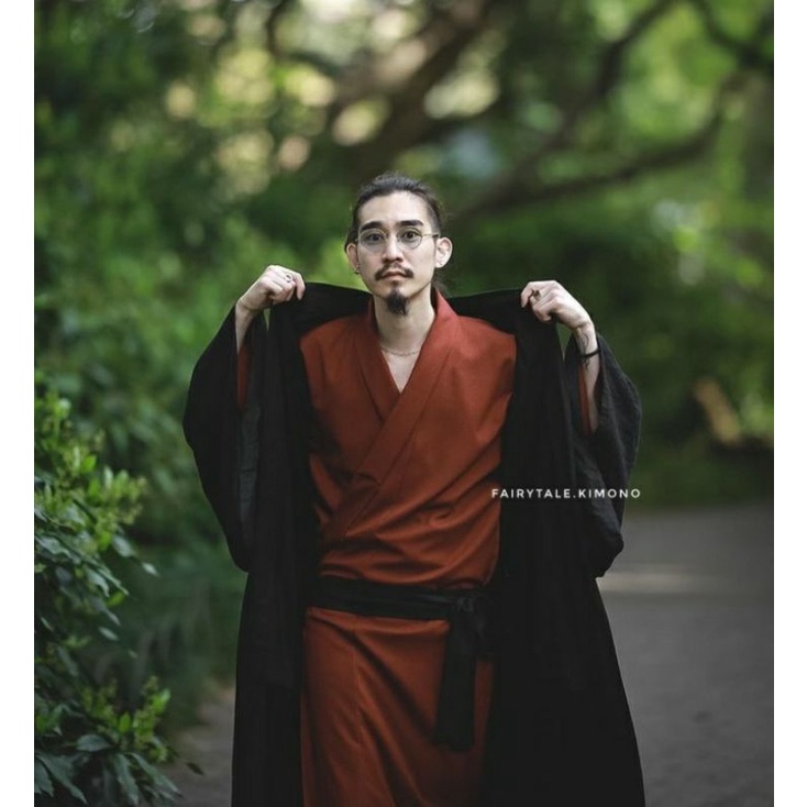 Kimono Jepang Winter Set Pria