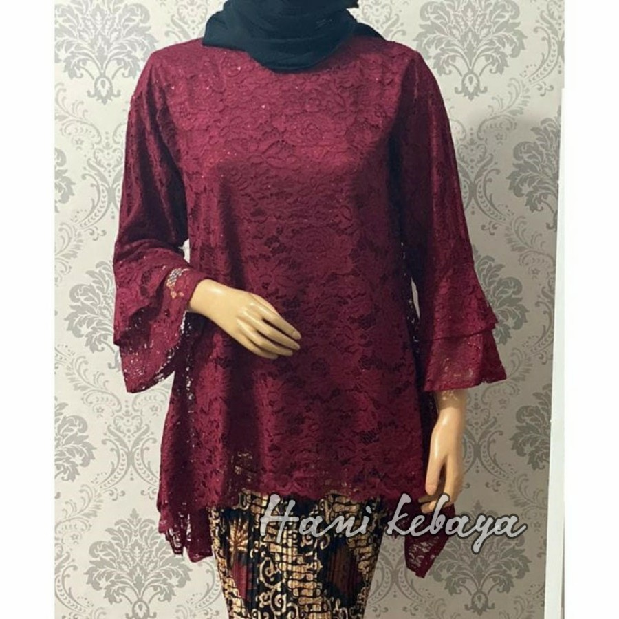 ATASAN KEBAYA RINJANI REAL PICK KEBAYA RINJANI/KEBAYA BROKAT/KEBAYA MODERN /BAJU WANITA/KEBAYA WANIT