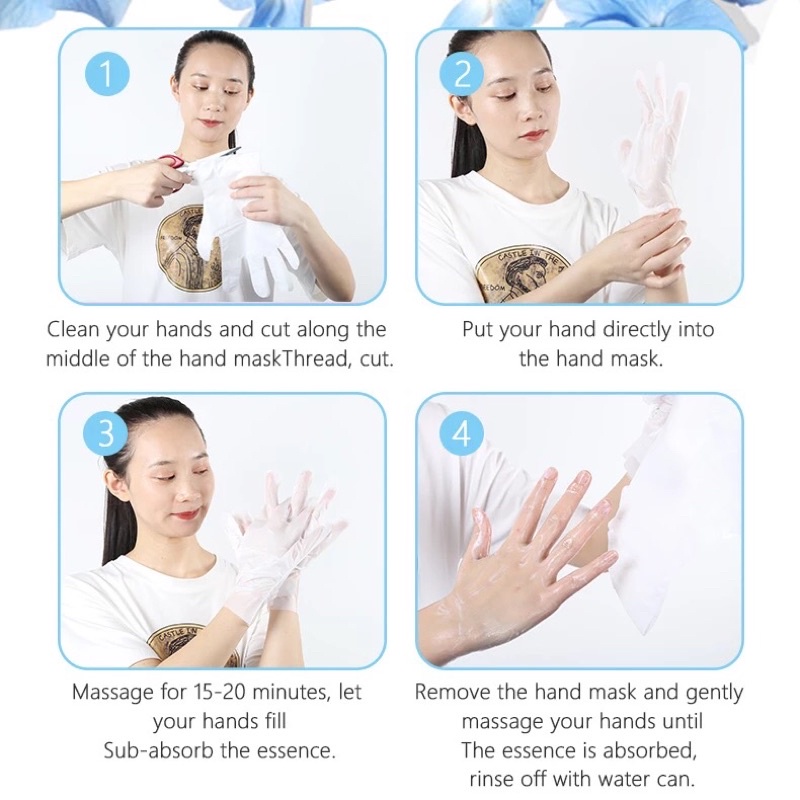 NIACINAMIDE MOISTURIZING HAND MASK MASKER TANGAN PENDEK - MASKER TANGAN PANJANG MENGHALUSKAN MELEMBABKAN