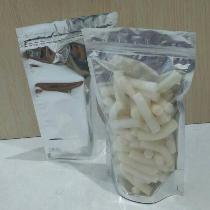 

Kualitas Terbaik] Standing Pouch Transmetz Silver Zipper 250Gr - 13Xm X 20,5Cm X 3,7Cm