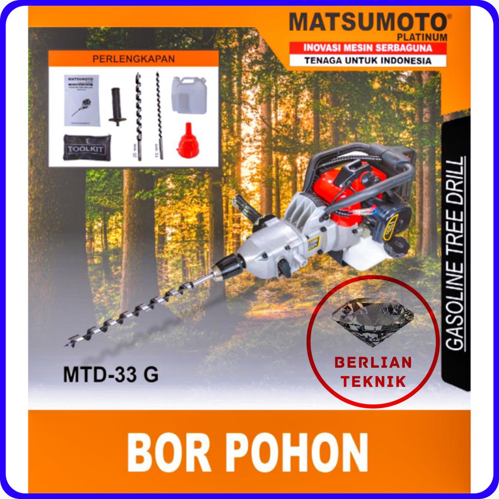 Mesin Alat Bor Pohon Trimmer Tree Drill Matsumoto MTD 33 G