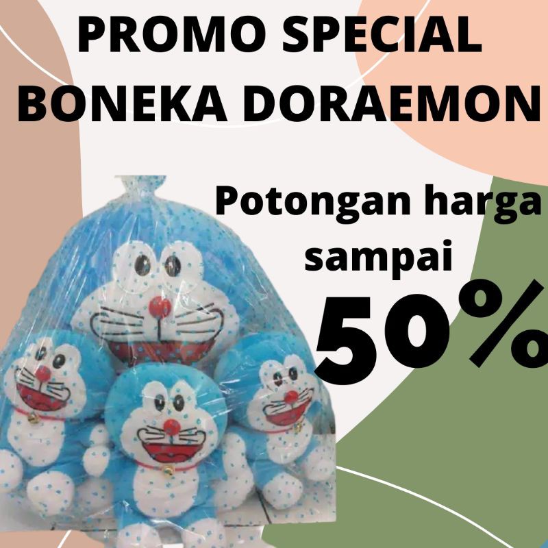 Boneka Doraemon Beranak SNI ukrn 60cm dan 30cm