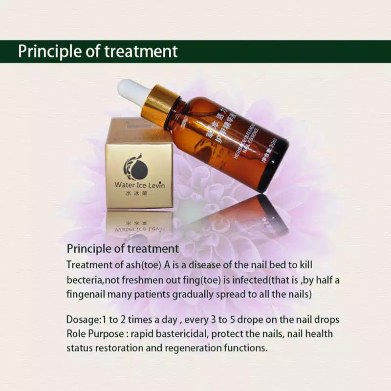 [✅COD] WATER ICE LEVIN BRAND Herbal Nail Repair Treatment Essential Oil Serum Kuku