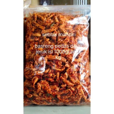 

basreng daun jeruk basreng pedas cemilan makanan makanan ringan isi 1kg