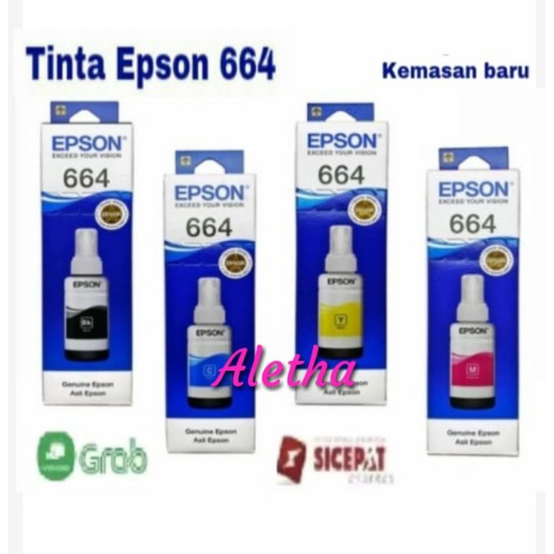 Tinta Epson 664 Original. Black Colour