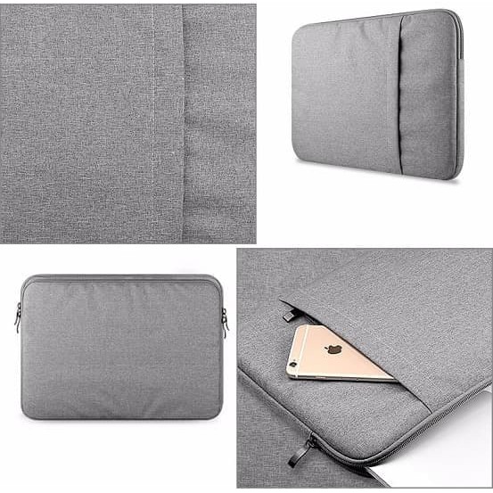 Tas Laptop / Softcase 14 15inch Nylon Sleeve Case - Abu