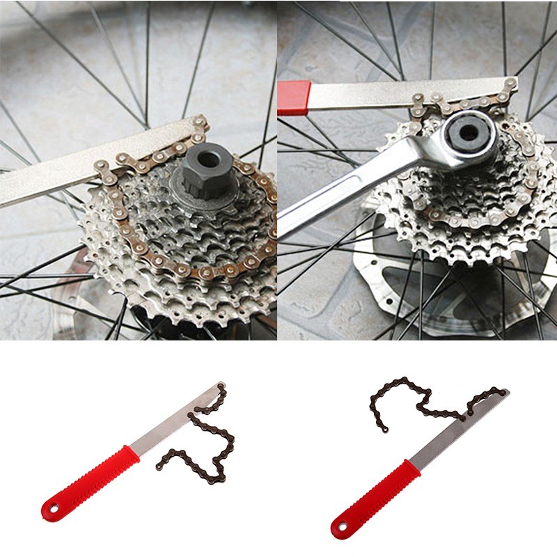 Kunci / Alat penahan Sprocket cassette chain whip remover pembuka tool not Parktool bikehand