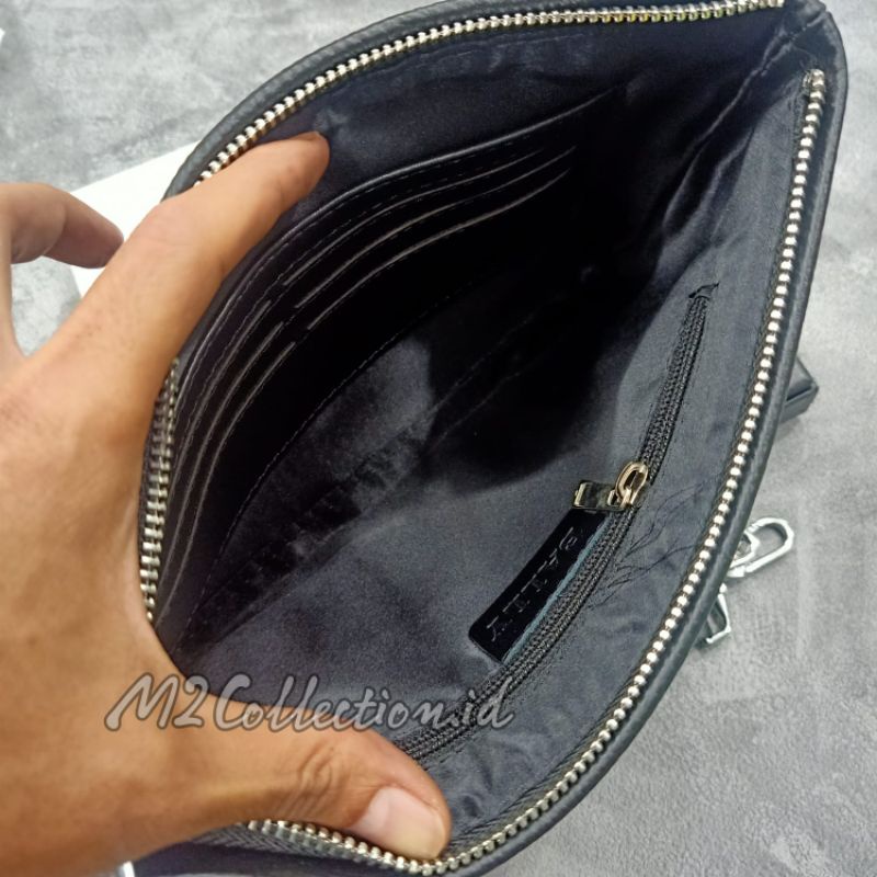 Clutch Bally Leather Tas Tangan Handbag Kulit Asli Semi Premium Quality Unisex