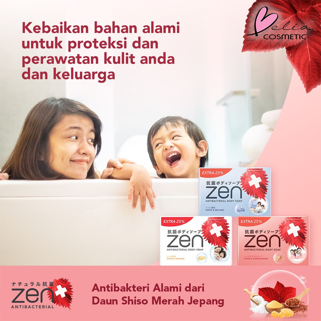 ❤ BELIA ❤ ZEN Antibacterial Body Soap besar kecil | Sabun Mandi Batang Zen Anti Bakteri Shinzui