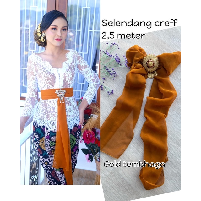 SELENDANG SUTRA CREF-Gold tembaga