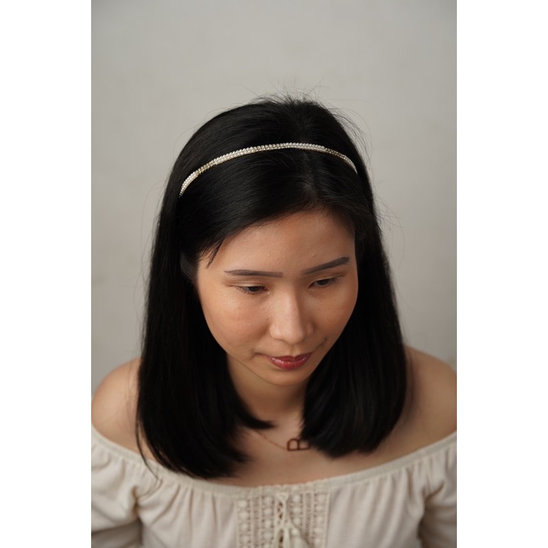 Bandana Bando Mutiara Aksesoris Rambut 035-073