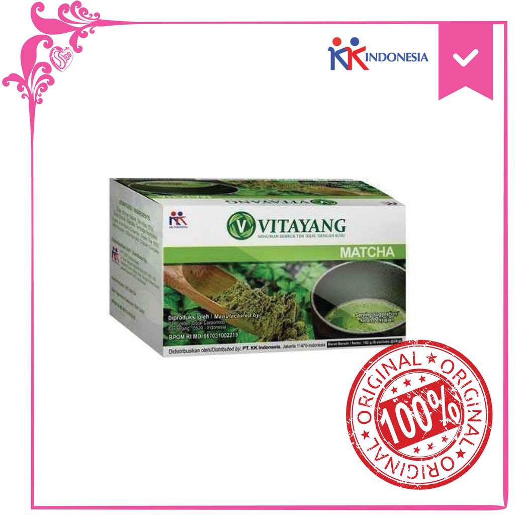 

Vitayang Matcha (Green Tea) Herbal Original KK Indonesia - Ready Stock Bandung