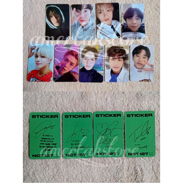 NCT 127 STICKER PHOTOCARD PC UNOFFICIAL TAEYONG TAEIL JOHNNY YUTA DOYOUNG JAEHYUN MARK HAECHAN JUNGW