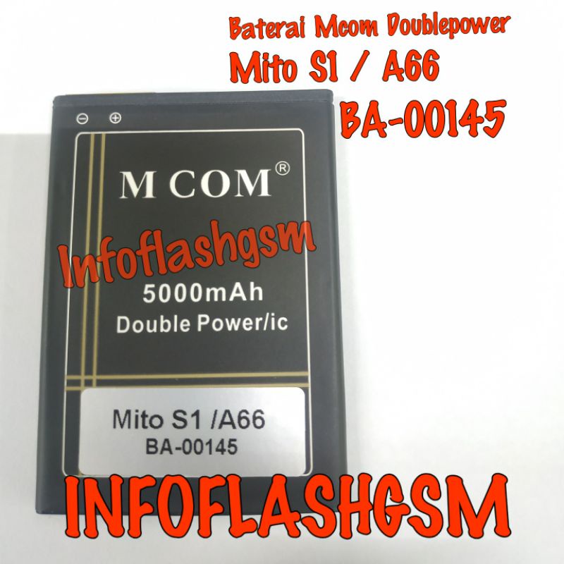 Baterai Mcom Doublepower Mito S1 BA-00145 Original