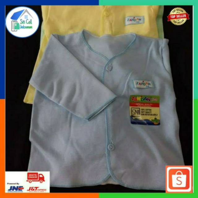Baju Bayi Lengan Panjang Zahdan Polos