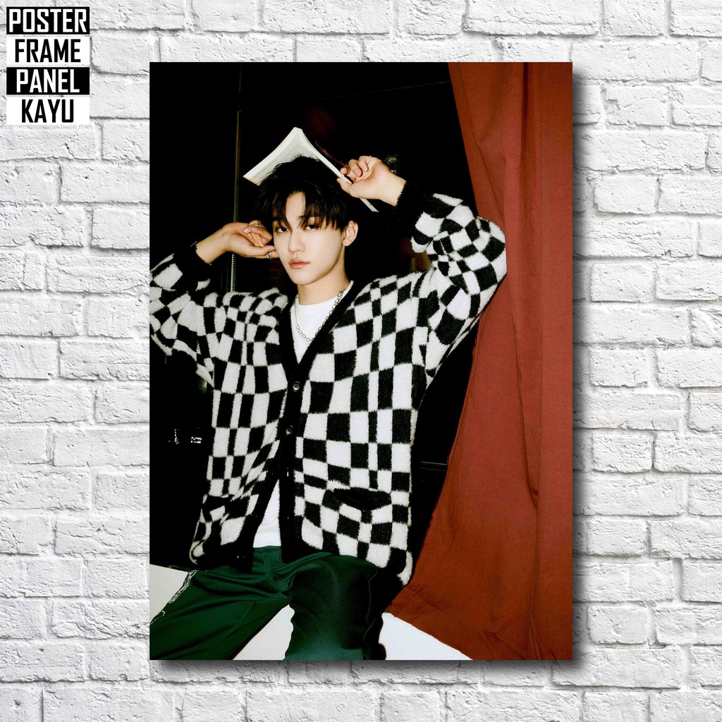 Poster NCT Dream Jaemin Boring Jalapeno Frame Kayu Solid A4 JAE019