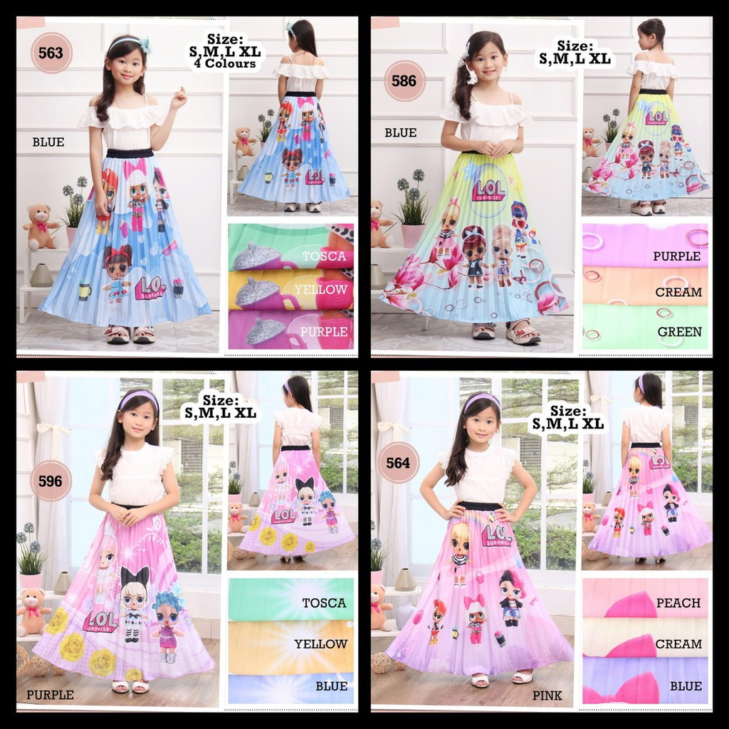 GTS RR - ROK ANAK MURAH PRINTING PLISKET KARAKTER GAMBAR MOTIF WARNA LUCU