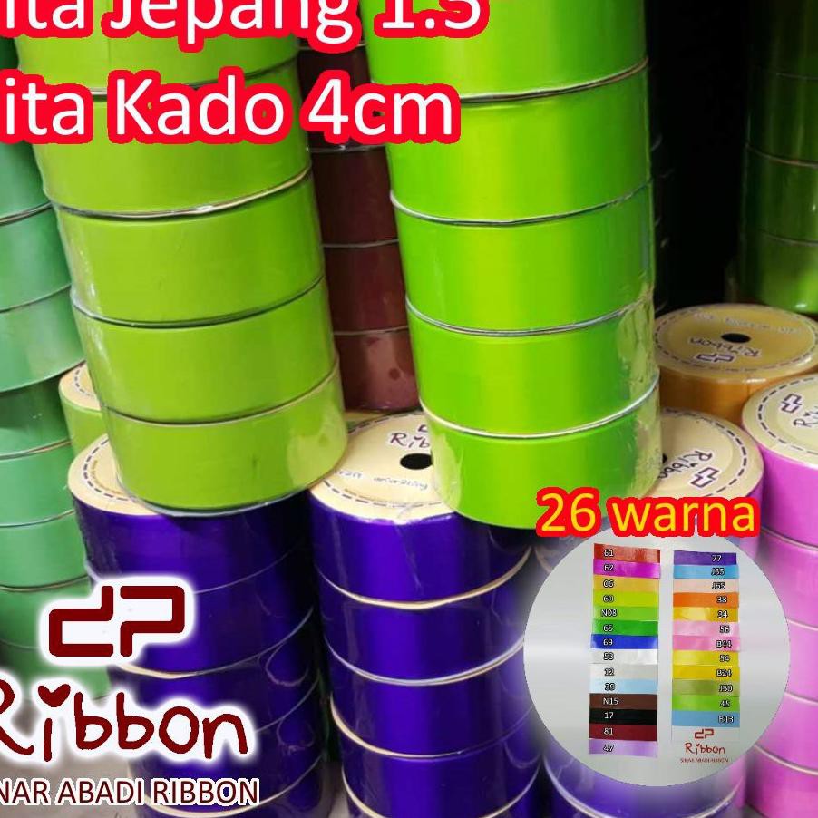 

Kirim sekarang wp Pita Kado Besar 4cm / Pita Jepang 1.5" / Pita Kertas 38mm/ Pita Plastik PP POLOS U