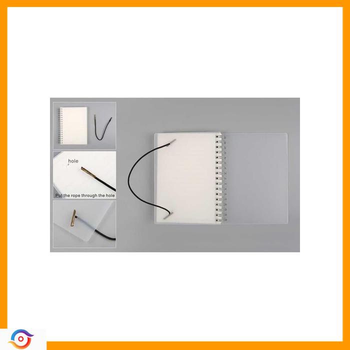 

Buku Tulis Catatan Pocket Binder Notebook Agenda Planer Polos A6