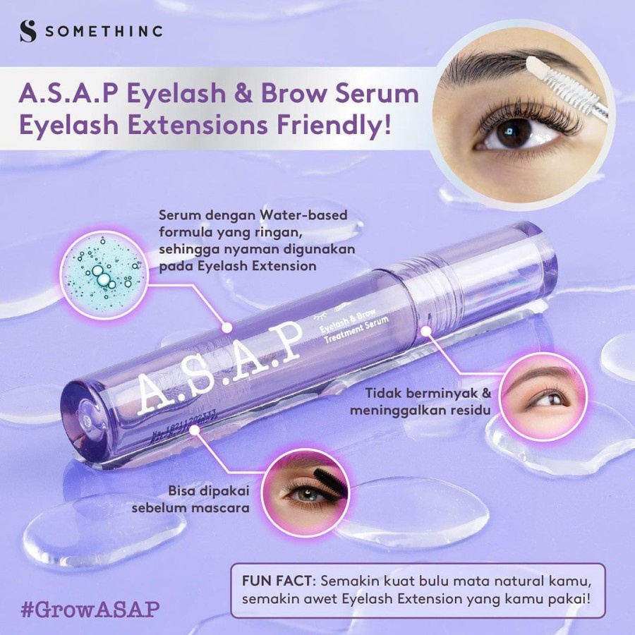 ★ BB ★SOMETHINC ASAP Eyelash &amp; Brow Treatment Serum (Serum Bulu Mata dan Alis)