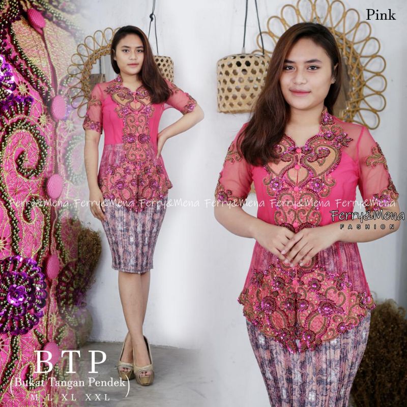 Kebaya bordir melati//kebaya payet pendek//kebaya payet modern