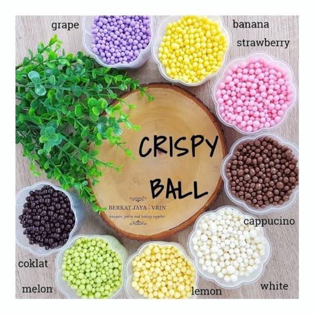 

REPACK: 250G - ELMER CRISPY BALL (Crackers Ball/ Caviar/ Topping)