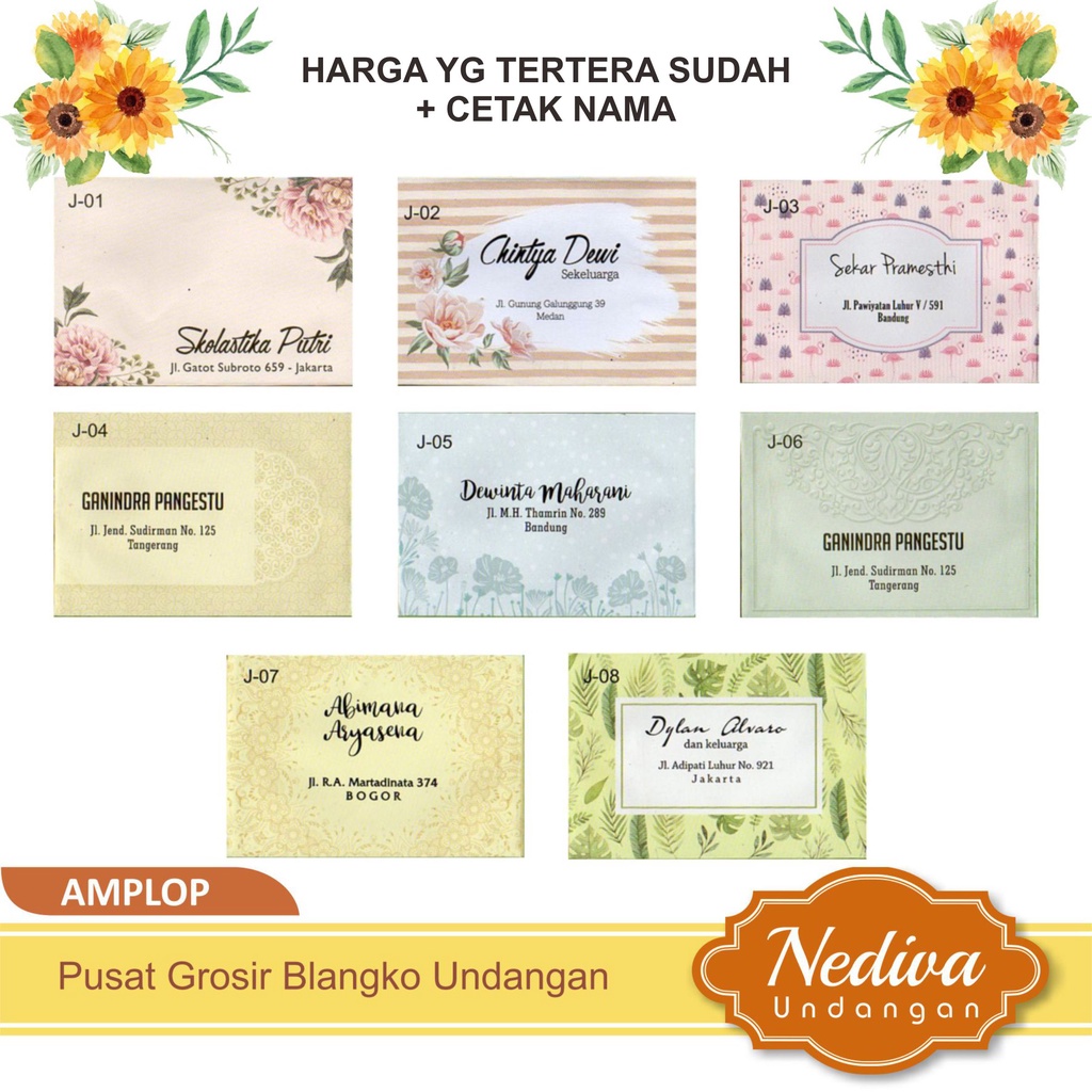 

(Cetak) Amplop Sumbangan Juwara 1 pack isi 50 pcs Harga Murah