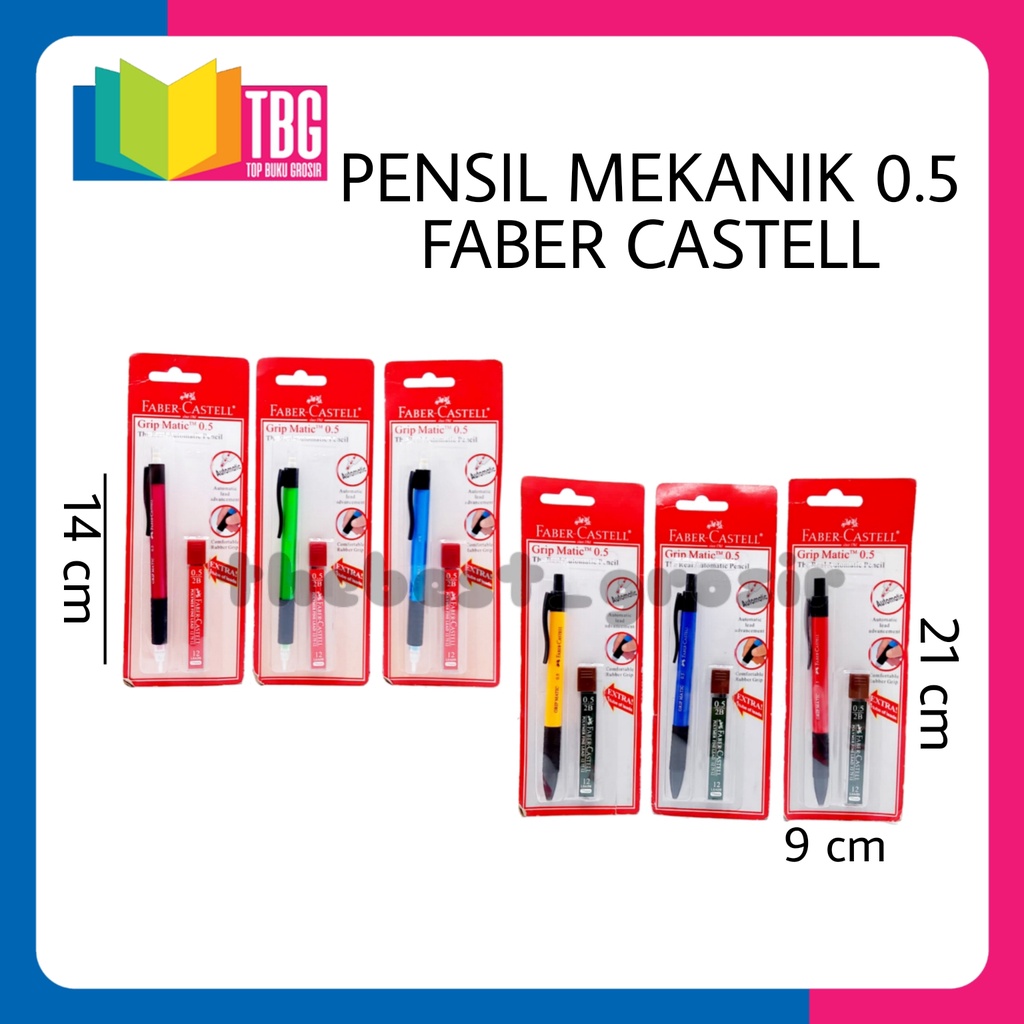 

1 PCS PENSIL MEKANIK 0.5 FABER CASTELL / PENSIL CETIKAN / MECHANICAL PENCIL