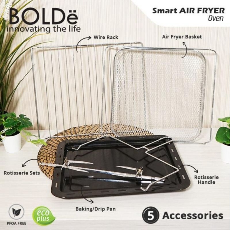 Smart Air Fryer BOLDe Plus Oven Digital 3 In 1 GaransI Resmi 2 Tahun