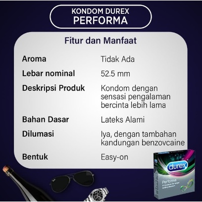 DUREX Performa / Alat Kontrasepsi / Kondom / Pengaman