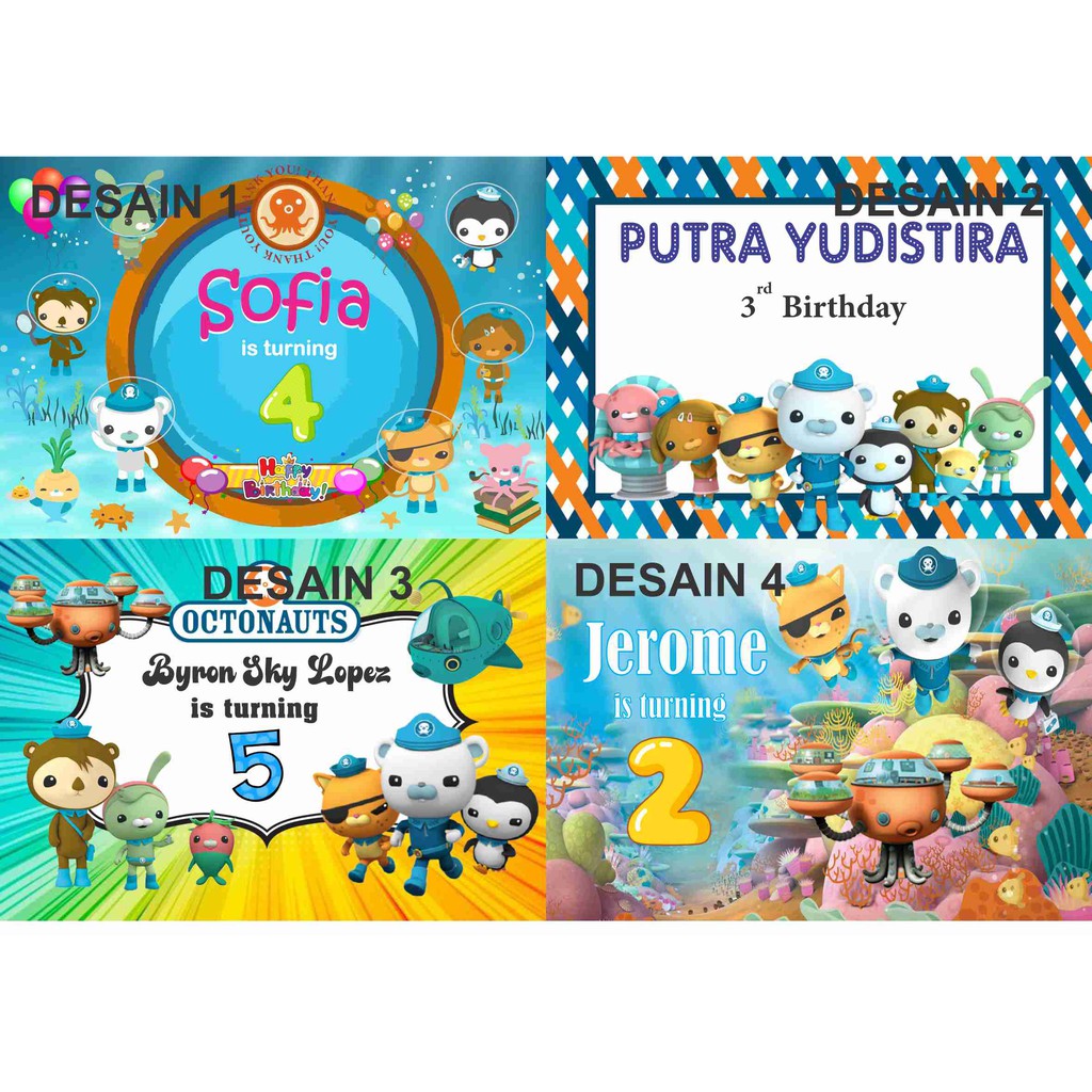 

STIKER LABEL GOODYBAG /BENTO MOTIF OCTONAUTS