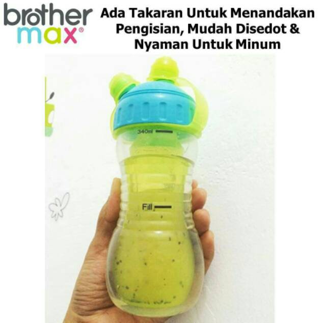 BROTHER MAX 2 IN 1 COOLER SPORTS BOTTLE - BOTOL MINUM ANAK 2 IN 1