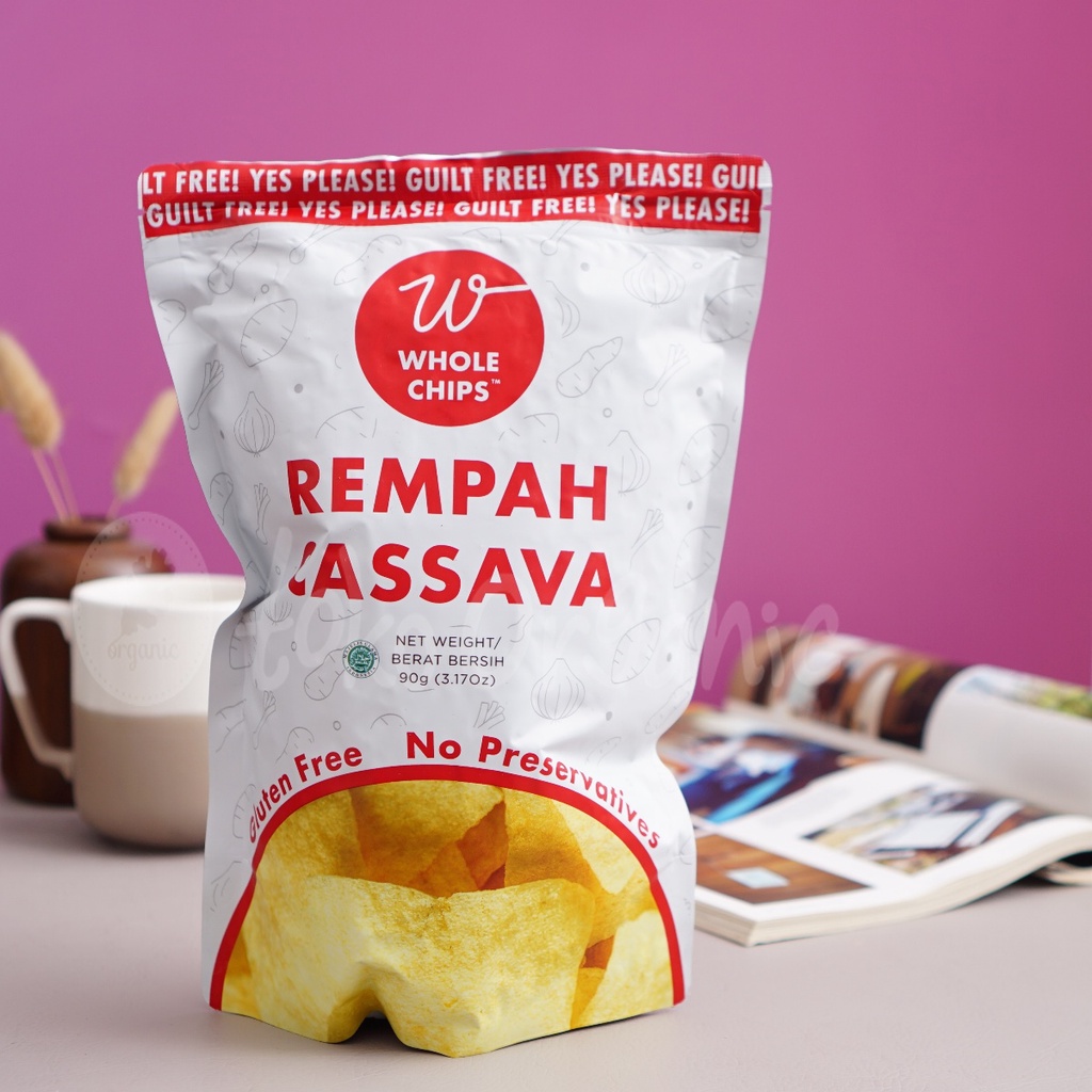 

Rempah Cassava Chips 90gr - Whole Chips