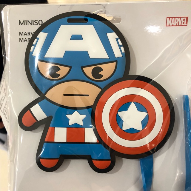 captain america luggage tag