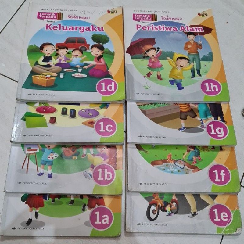

tematik kelas 1 sd seken second bekas, edisi revisi