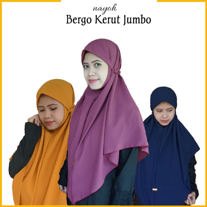 Bergo Kerut Jumbo