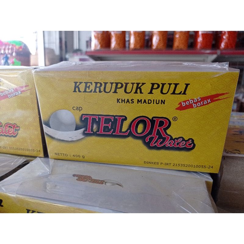 

kerupuk puli cap telor walet