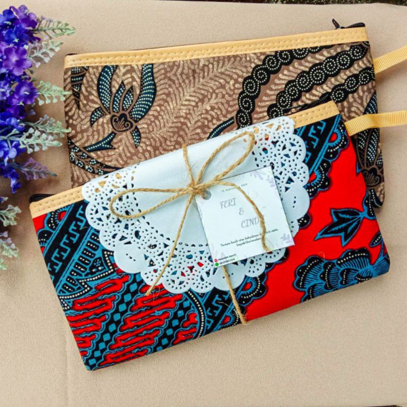 Souvenir dompet batik - souvenir dompet murah - pouch batik