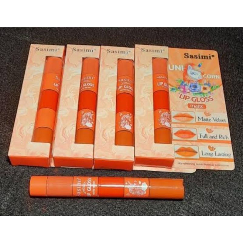 [LUSINAN] LIPTINT/LIPGLOSS SASIMI 3IN1 UNICORN MATTE