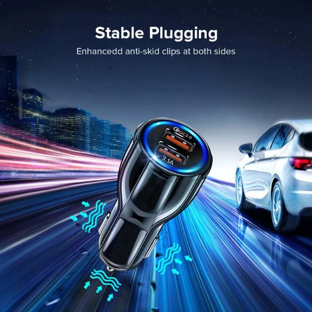 car charger carger carjer cas casan hp mobil motor 3.1A fast charging