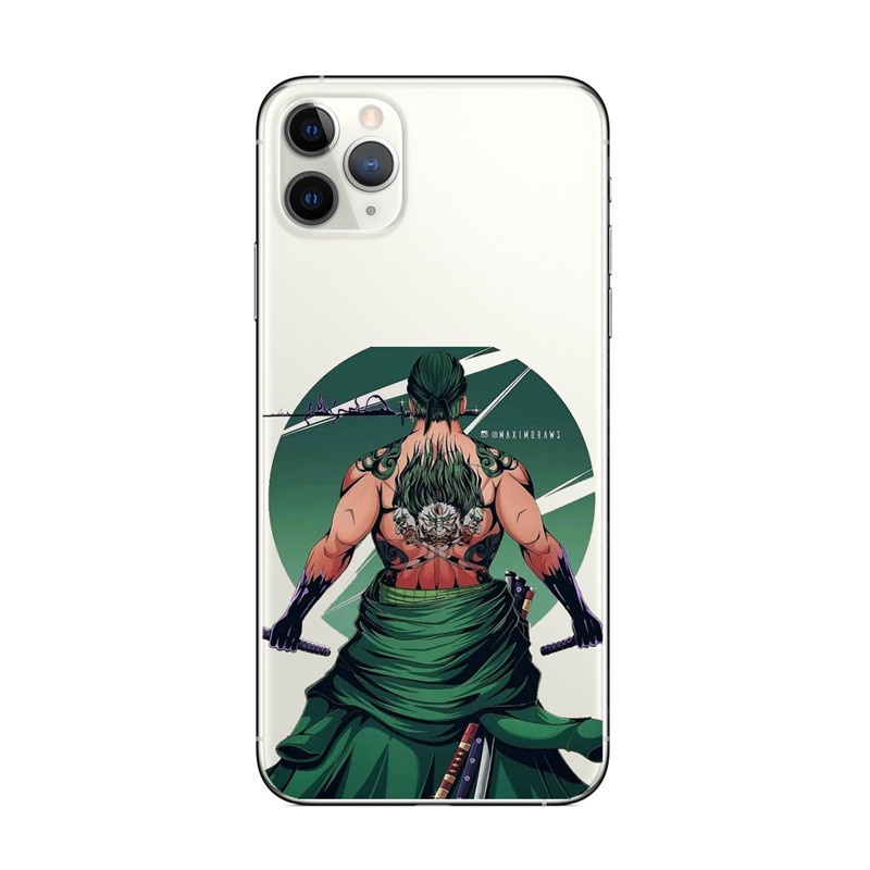 Soft Case Pelindung Motif One Piece Luffy Untuk Apple IPhone X 13 Pro Max XR12 11