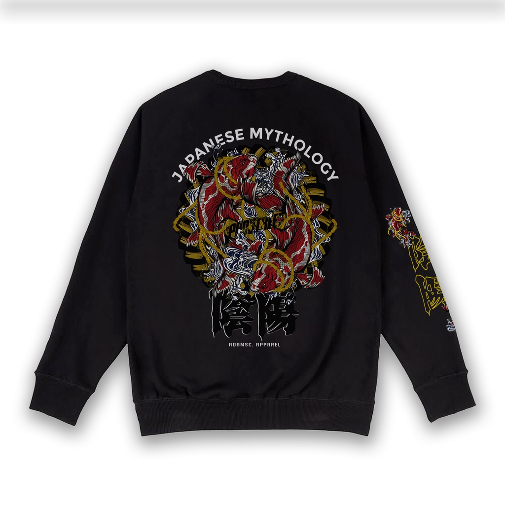 Prostreet Crewneck Sweater FISH YINYANG BALANCE V2 Jaket Sunmori