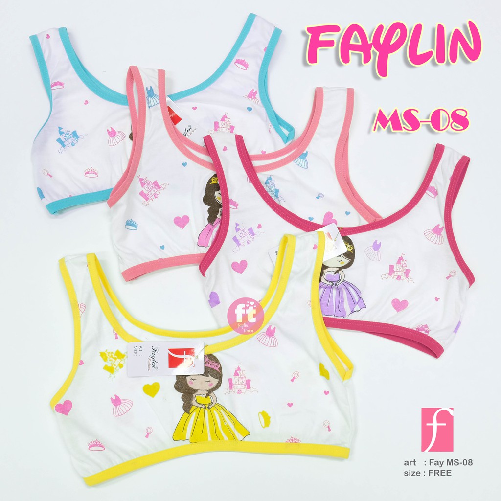 FAYLIN | 100% COTTON Miniset Anak Cewek / MINISET TALI BESAR / COMBI KARAKTER