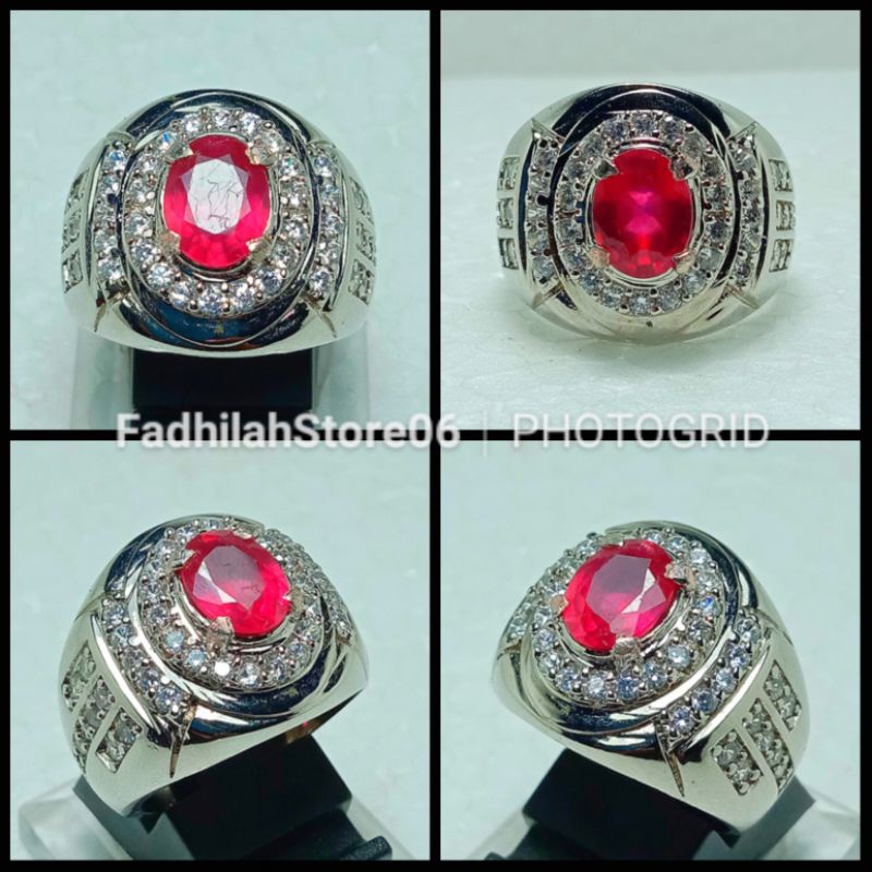 NATURAL PERMATA RED RUBY PIGEON BLOOD OVAL CUTTING ASLI MOZAMBIQUE SIAP PAKAI