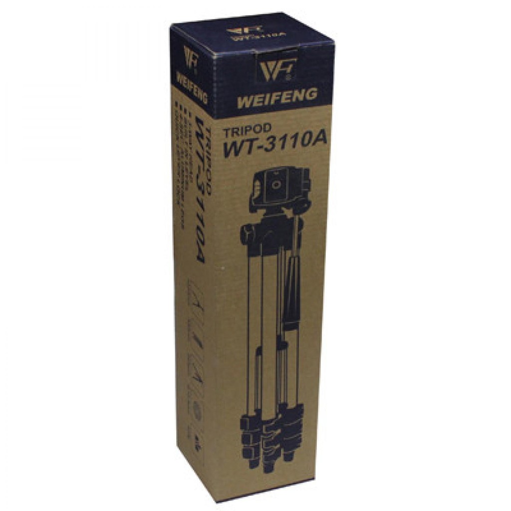 Weifeng Tripod Stand 4-Section Aluminium Brace T03 Tripot Camera DSLR Berkualitas Nyaman Digunakan