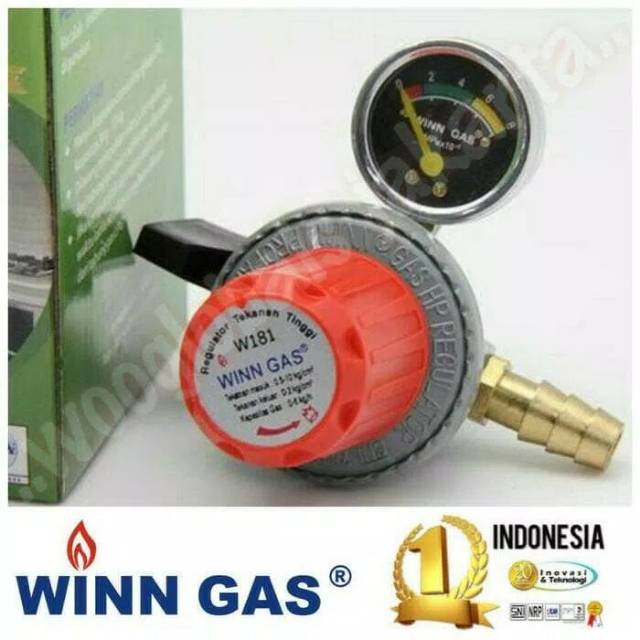 Winn Gas W-181M Regulator Meter High Pressure Tekanan Tinggi. SNI