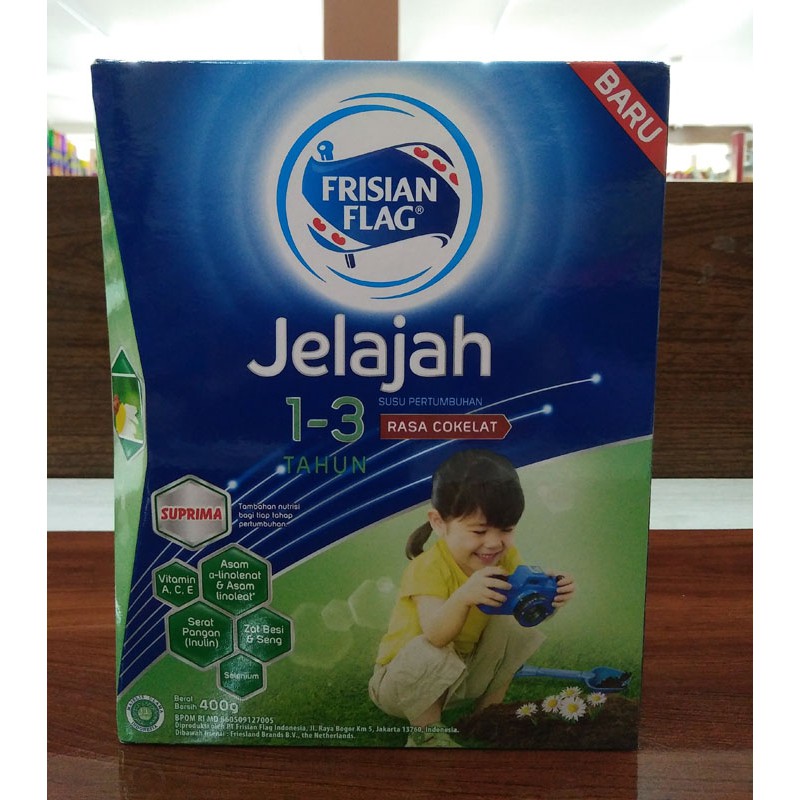 Susu Frisian Flag Jelajah Untuk Umur 1 3 Tahun Rasa Cokelat 400 Graam Shopee Indonesia