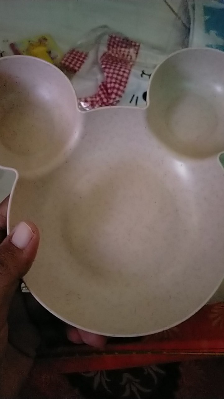 Mangkok Plastik Set Mickey Mouse Bentuk Unik Lucu Anak Murah Mmi