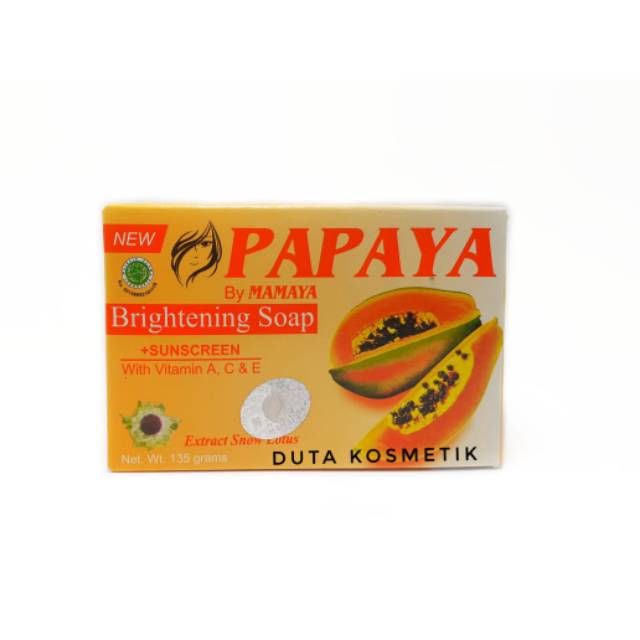 SABUN PAPAYA BRIHTENING BY MAMAYA 135 gram