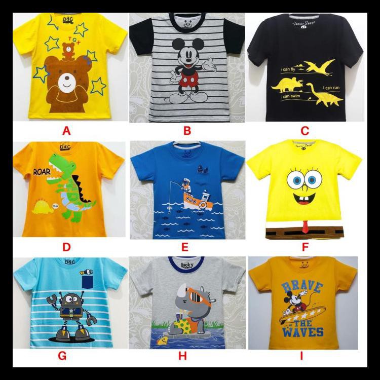 Baju Kaos Atasan Anak Laki Laki Full Print | Kaos Anak Grosir Murah Bermutu